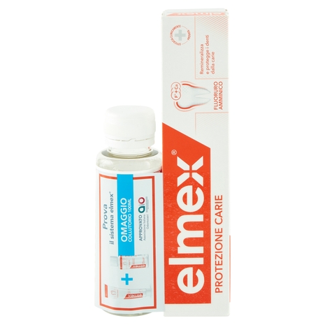 elmex Protezione Carie kit dentifricio 75 ml e collutorio 100 ml